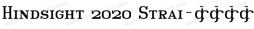 Hindsight 2020 Strai字体转换